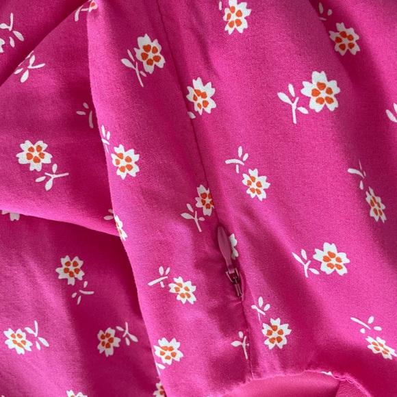 J. Crew Pink Floral Ruffle Dress - Picture 9 of 9